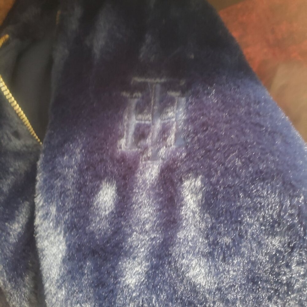Tommt Hilfiger Blue Fur Reversible Jacket